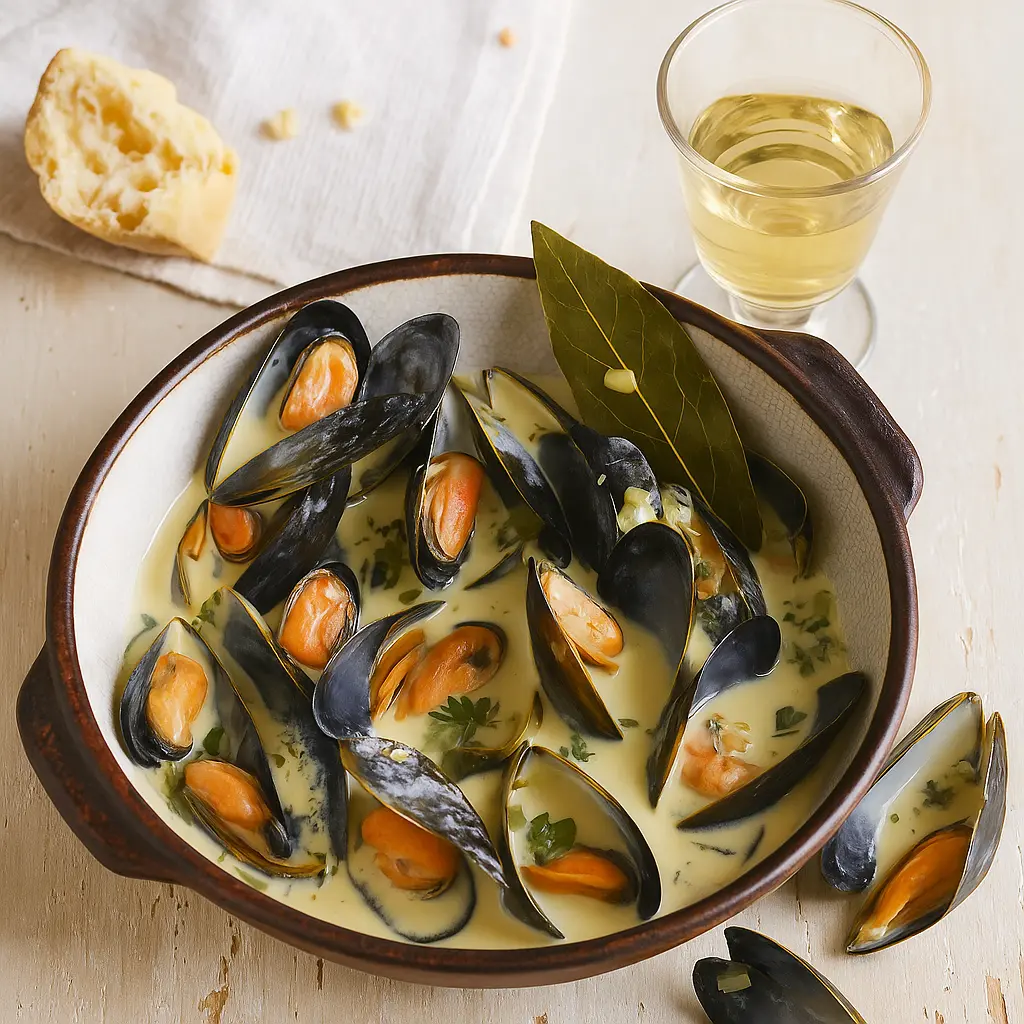 pearsons cider Mussels in Cider and Cream Recipe